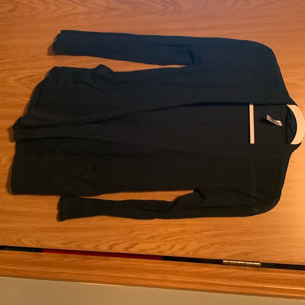Teal cardigan with pockets